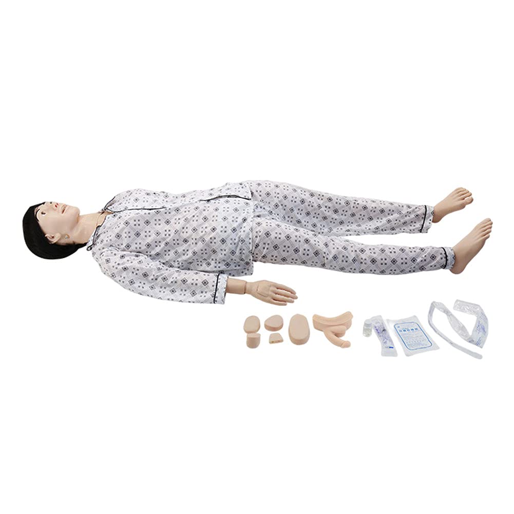 Education Teaching Model, Care Manikin Body Mannequin, Life Size Female Patient Human Model for Nursing Medical Training Teaching Education Medical Supplies