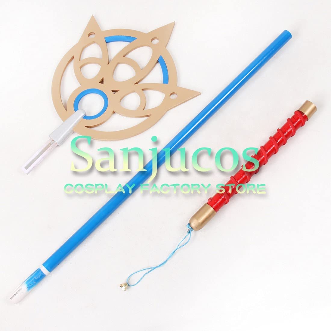 Amazon.co.jp: コスプレ 道具 に適合する ユウナ 杖 FFX FF10 150CM