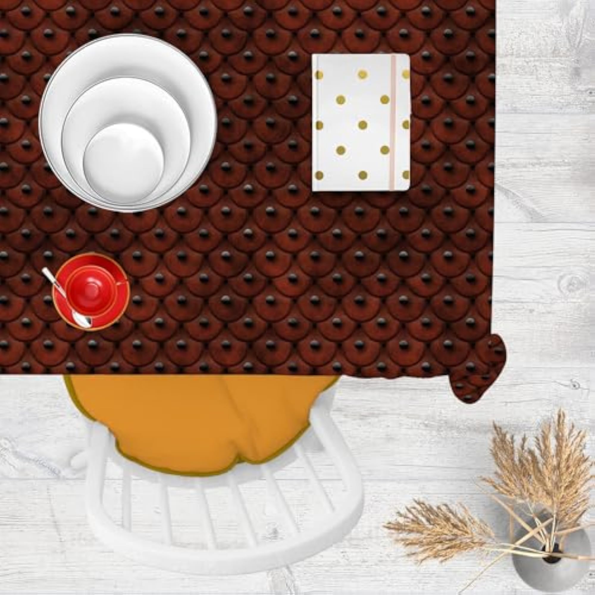 Abstract Art Cotton Canvas Table Cloth Cover for Dining & Center Table