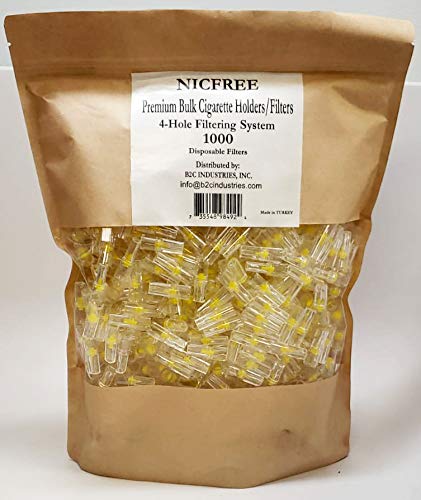 NICFREE Bulk Cigarette Filters Premium Quality - 1000 Filters + 10 Free