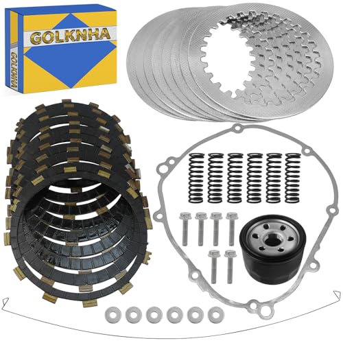 GOLKNHA Clutch Friction Plate Spring & Gasket Kit Compatible with Yamaha YZF R1 YZF-R1 2004 2005 2006