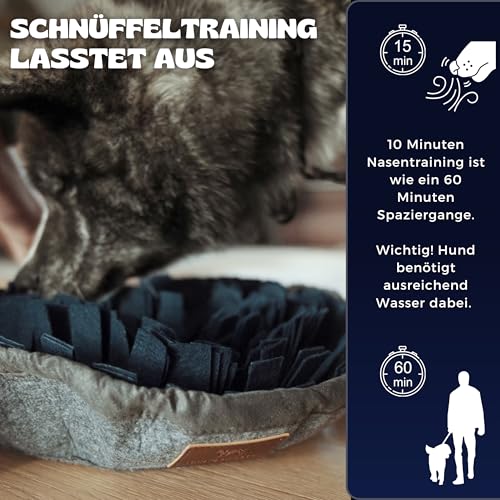 Napfgeflüster® – Schnüffelteppich BALU – Intelligenzspielzeug für Hunde – Hundespielzeug & Trainingsspielzeug – Beschäftigung & Futterteppich für Hunde – Verstellbar