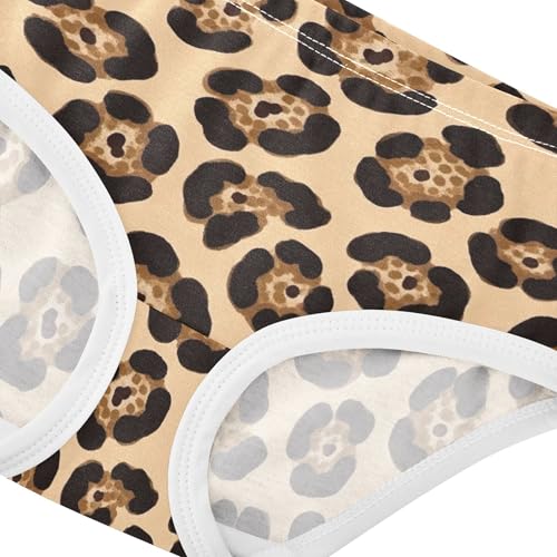 Pattern Girls Underwear Toddlers 2t Cotton Little Girl Panties Black Tan Leopard Spots Beige Briefs Underpants4