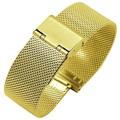 Maille de courroie en acier 18mm et accessoires de montre universels