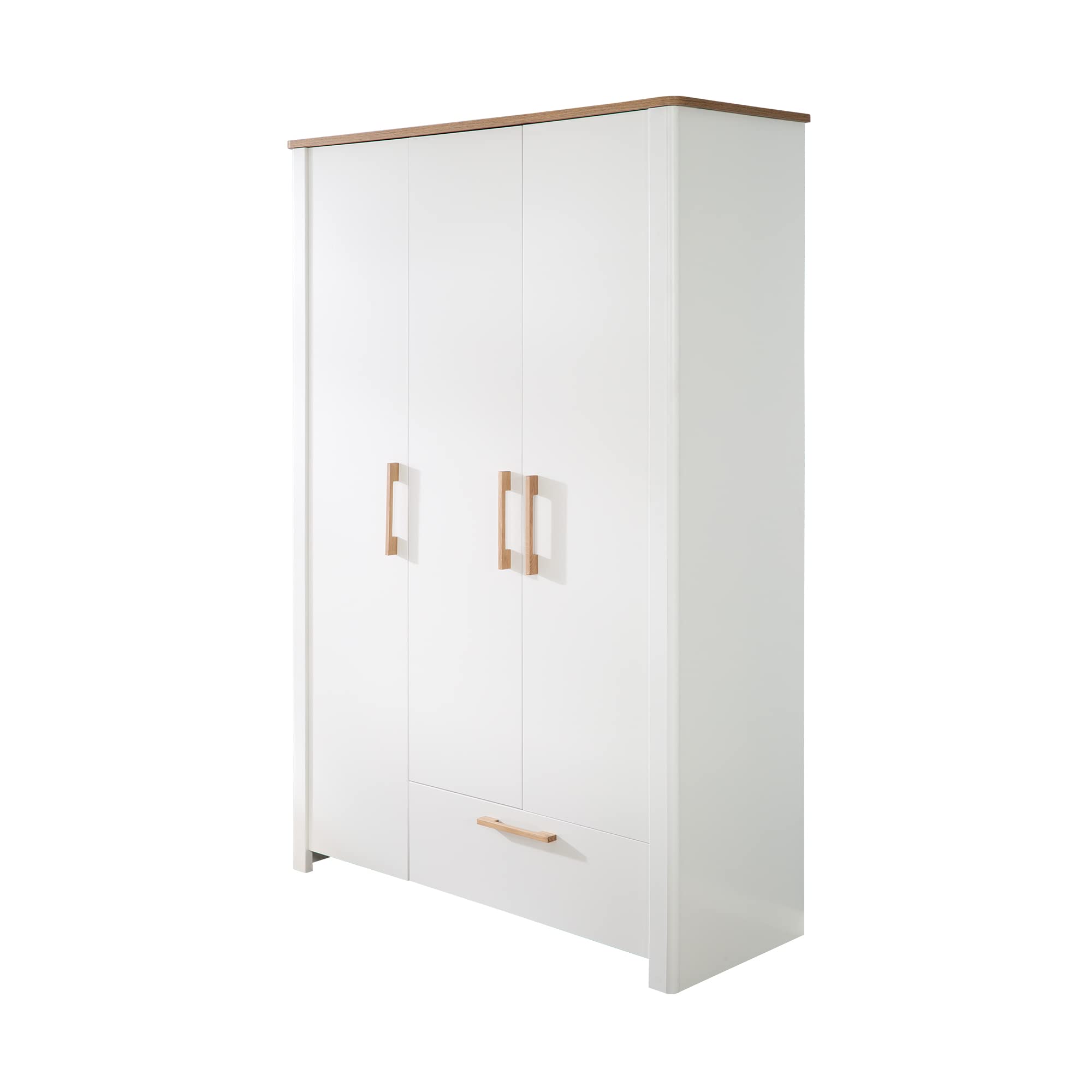 roba Kleiderschrank 'Ava' 3-trg. weiß Artisan Eiche 200 x 138,5 x 54 cm