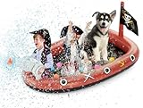 Jasonwell Inflatable Kiddie Pool Sprinkler - Splash Pad for Kids Toddler Pool Outside Children Ball Pit Pirate Ship Baby Pool Swimming Wading Pool Summer Outdoor Water Toys for Boys Girls Dogs