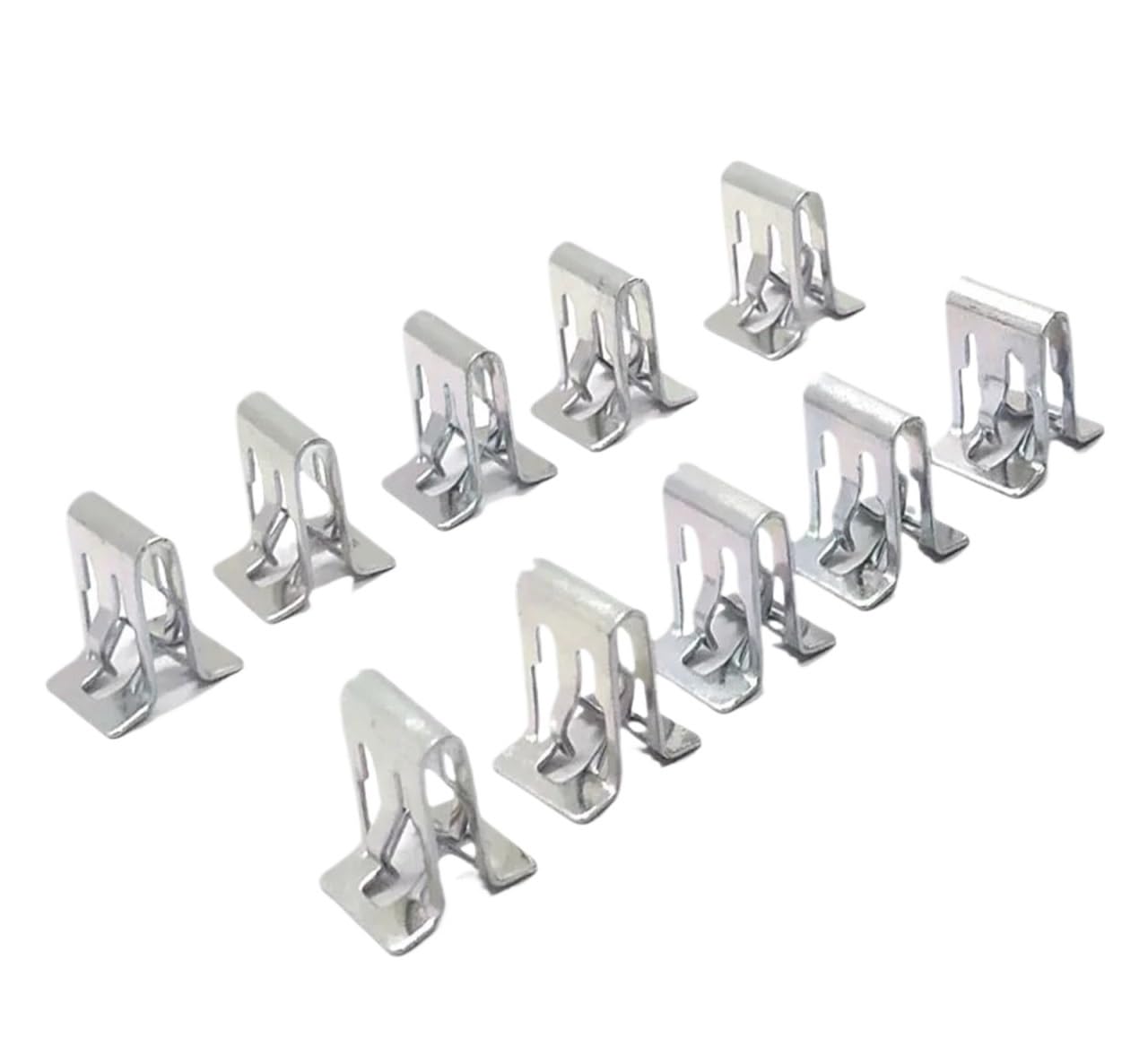 Dpnentv One Color 10Pcs Car Dash Panel Metal Fixed Retainer Clips Interior Trim Plate Holders