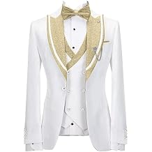 Premium Mens Luxury Peak Lapel Blazer Vest Pants Slim Fit Evening Party Prom Dinner Groom Tuxedo Wedding Suit