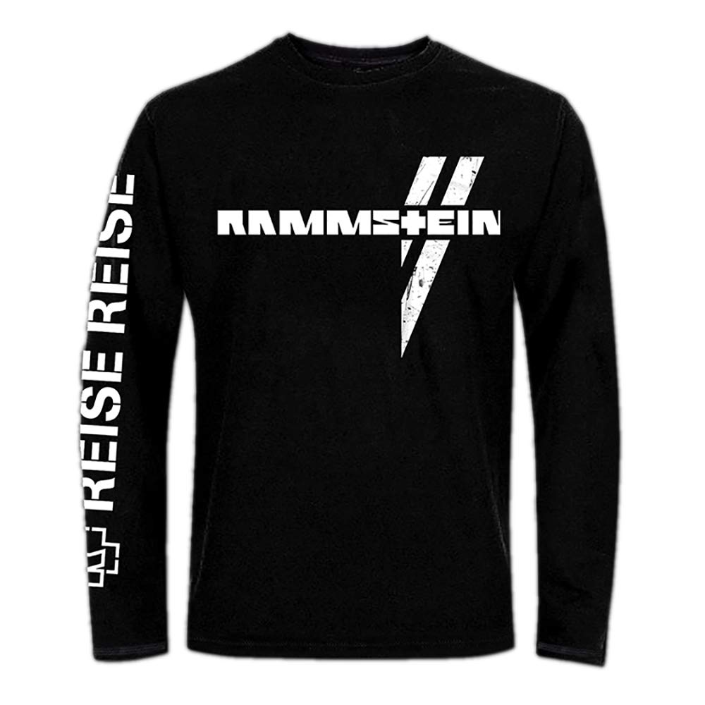Rammstein Unisex Black Longsleeve Weisses Kreuz (L), Official Band Merchandise