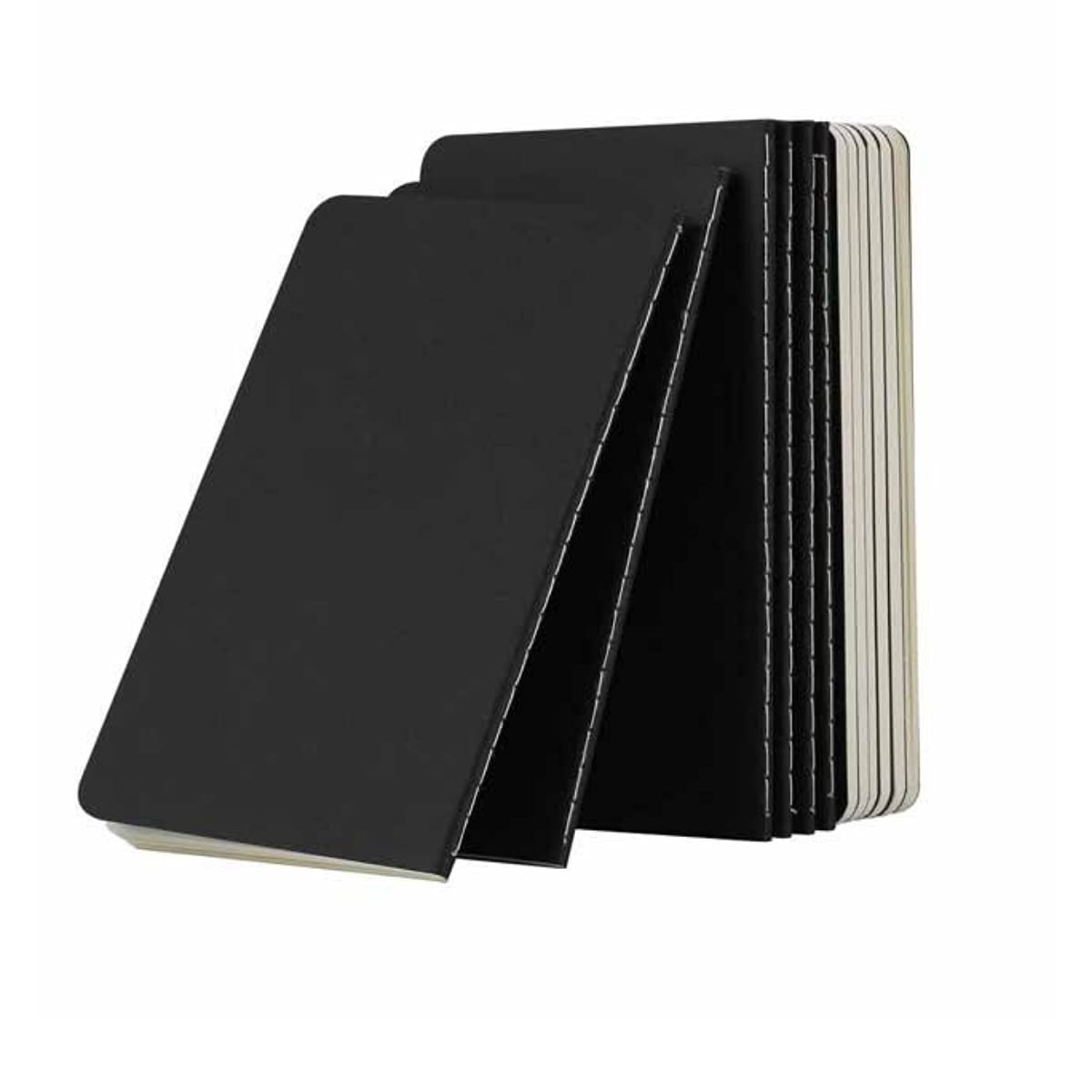 SANTHOME Eco-Neutral – A5 Softcover Notebook, Bulk/Wholesale Notebooks, Eco-Friendly cover with 80 Ruled pages Notebook (Pack of 12) (Black)