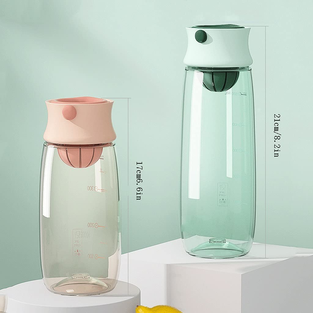 Großkapazität Sportflasche Motivationslogo Flasche Breitmund Undicht ohne BPA SPP. Wasserflasche (Color : Green, Größe : 610ml)