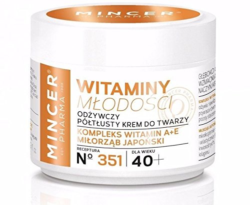Mincer pharmaceutique Vitamines jeunesse anti-rides jour et crème de nuit avec la vitamine A + E 40 + 50 ml