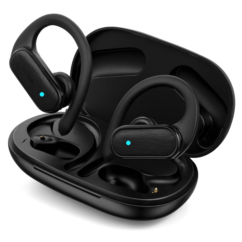 Zenyx Open Ear Wireless Earbuds with Ear Hooks, 10mm Dynamic Drivers, Bluetooth 5.3, 7H Playback + 400mAh Case, HiFi Sound, ENC Clear Calls, Lightweight & Sweat-Resistant, Type-C Charging-image-22