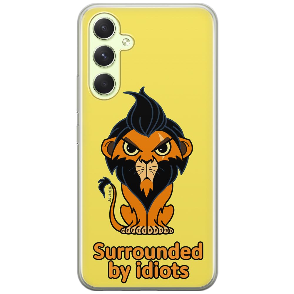 ERT GROUP mobile phone case for Samsung A54 5G original and officially Licensed Disney pattern Scar 001 optimally adapted to the shape of the mobile phone, case made of TPU