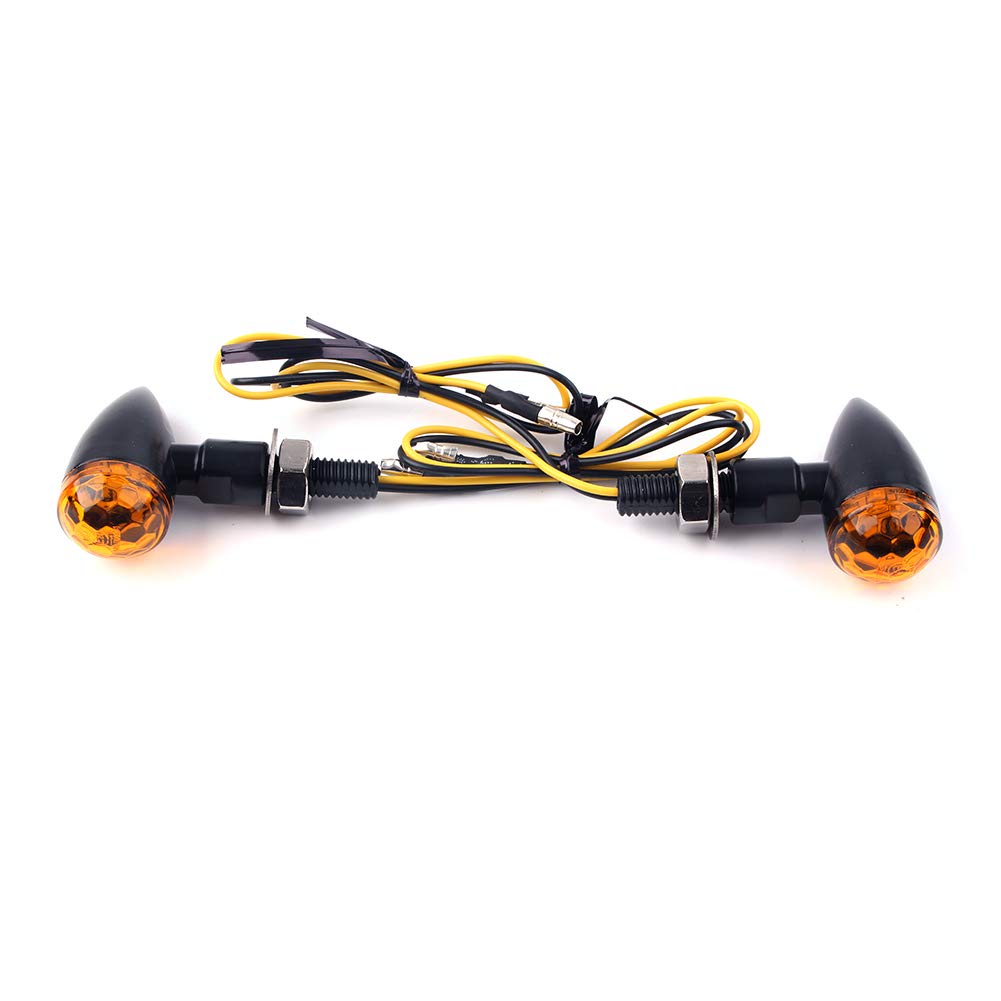Cninba13 Mini Turn Signal Light Lamps Indicator Metal Amber For Street Bikes Sport Bikes Chopper Motorbike