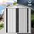 DWVO 6x4ft Storage Shed for Outdoors, Metal Sturdy Weatherproof Tool Locker with Secure Door and Ventilation for Equipment, Mowers, Bikes, Outdoor Spaces, White