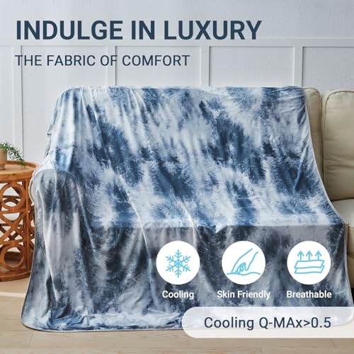 Image of Cooling Blanket for Hot Sleepers Throw Size 50 inchx70 inch, Summer Ice Cold Blanket Absorbs Heat to Keep Body Cool for Night Sweats, Lightweight Breathable Cold Blankets for Sleeping Bed & Sofa