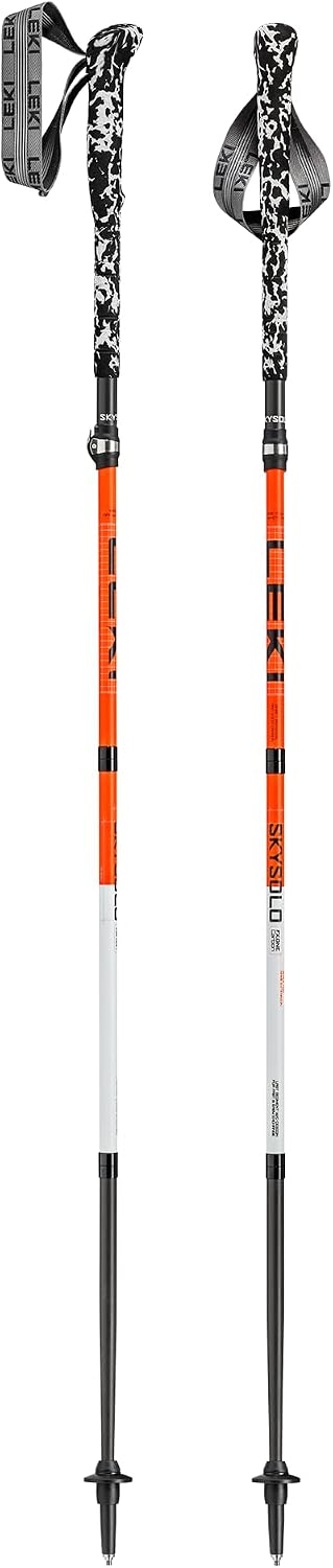 LEKI Skysolo FX.One Carbon Trekking Poles - Foldable Ultralight Walking Poles for Thru-Hiking, Fast-Packing, & Mountaineering