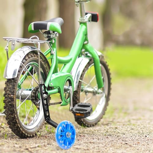 Homoyoyo - Ruedas de entrenamiento ajustables resistentes al desgaste para bicicleta, con ruedas auxiliares intermitentes, 2 piezas miniatura 4