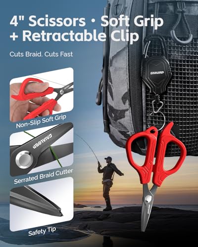 Gaialoop Fishing Tool Kit, 7-Piece Fillet Knife, Pliers, Scissors & Gripper - image 5