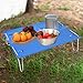 kowaku Folding Camping Table Folding Table Aluminum Alloy Compact Ultralight Outdoor Camping Furniture Beach Desk for Fishing Garden, Blue