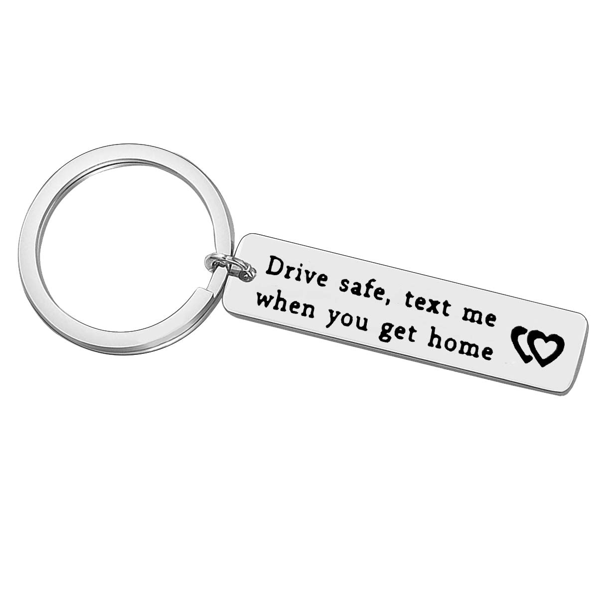 VadakaCouple Keychain New Driver Gift Keychain Drive Safe Keyring 16th Birthday Gift Sweet 16 Present Graduation Present for Daughter Son Christmas Jewelry for Trucker Husband Boyfriend