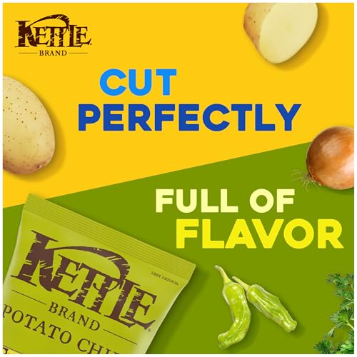 Image of Kettle Brand Potato Chips, Pepperoncini Kettle Chips, 7.5 Oz (Pack of 12)