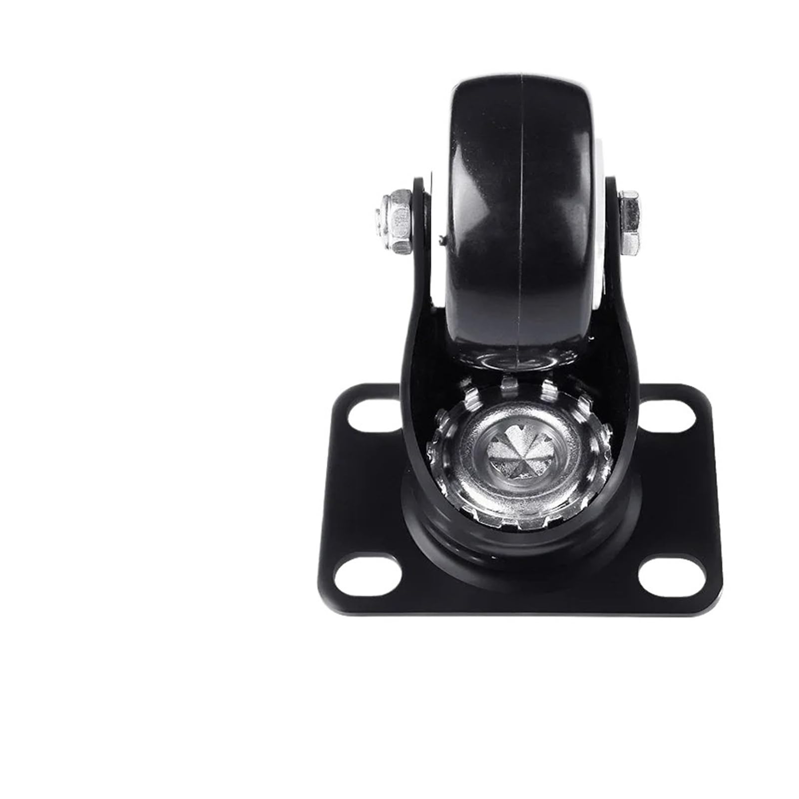 4 Stück Möbelrollen aus weichem Gummi, Universalrad | Schwenkrolle for Plattformwagenzubehör(2 swivel 2 brake-M,2 inch)