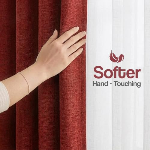 Image of FRESH FROM LOOM Jute Light Block 10 ft Parde | 10 ft Door Curtains for Slider Track | Non-Ring Curtains | Non-Ring Curtains | S-Wave Pleat | Door parda | Parde (Size - 10ft, Orange,1pc)