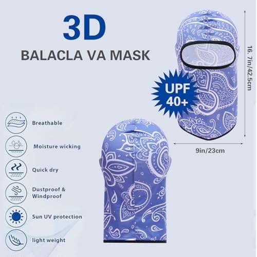 Image of Balaclava Mask 3D Print Full Face Mask Cooling Neck Gaiter Sun Protection Face Cover Mask Windproof Ski Mask