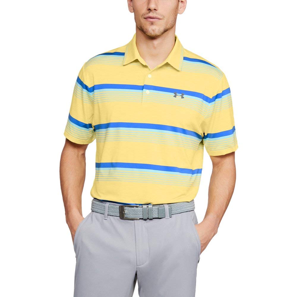 Under Armour Men's Play Off Heather Polo Shirt HeatGear Top 1351131 (Red Heather 608, Medium) — view 6