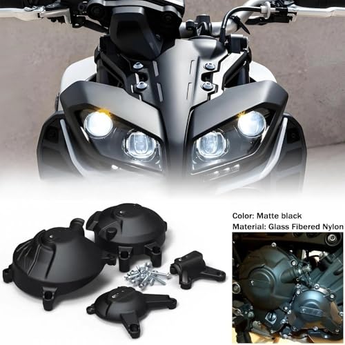Protector de motor de alta resistencia en nailon para MT09 y Scrambler 2014-2020 2