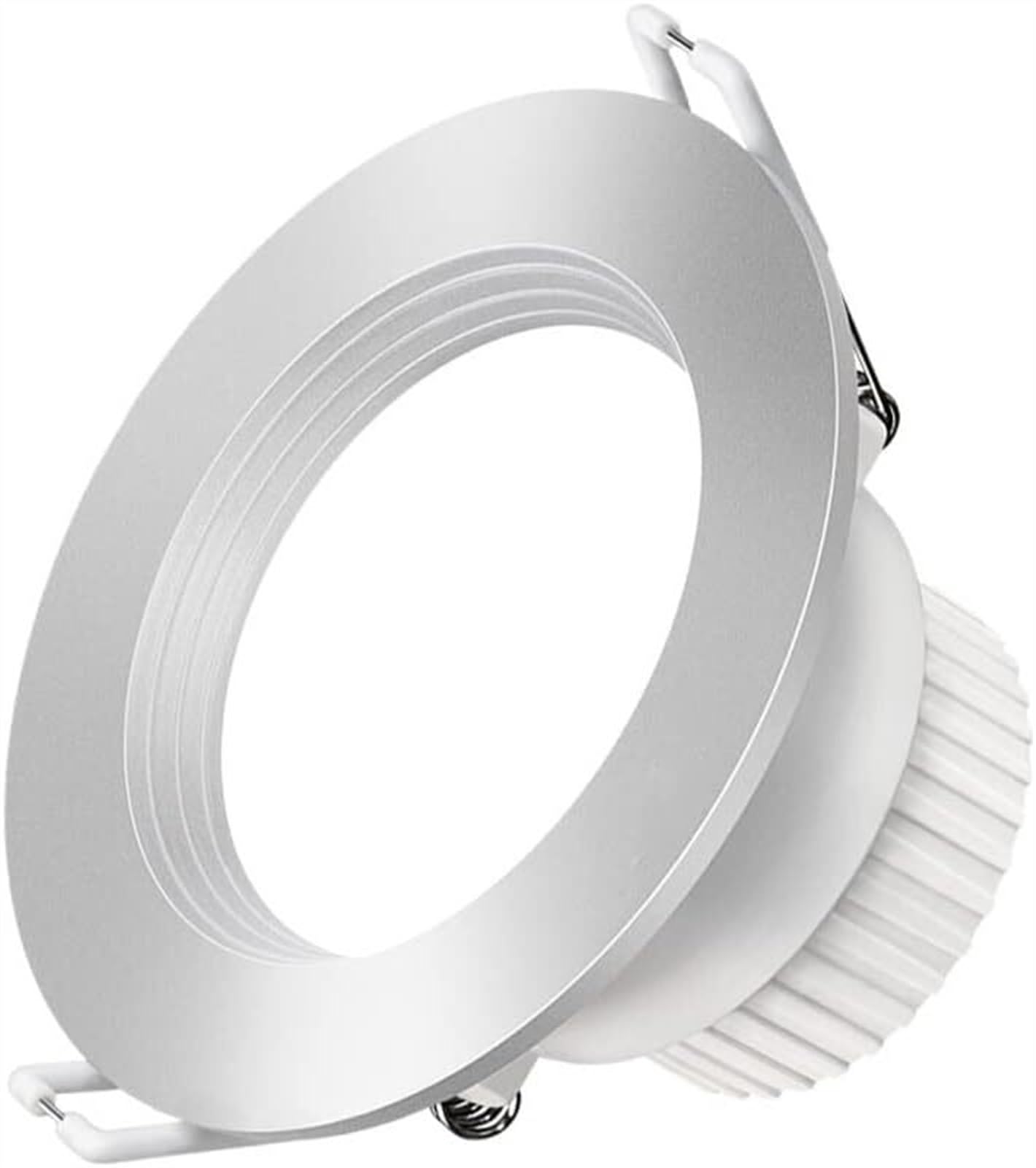 Sturdy Ultra Bright Directional Ceiling Downlight LED Ceiling Lamp Recessed Spotlight Aluminum Ceiling Downlamp Round (Color : Warm White, Size : 6w)