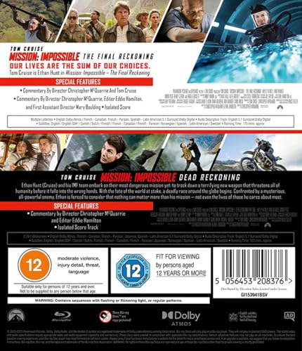 Image of Mission: Impossible - Dead Reckoning & The Final Reckoning [Blu-ray] (2-Movie Collection)