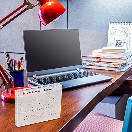 Felixe Tabela periódica de 150 x 114 x 20 mm, tabela periódica de acrílico, presentes para professor
