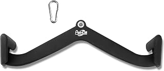 LAT Pulldown Attachment,Back Tricep Bar Strength Training, LAT Pull Down Bar,T Bar V Bar Cable Attachments for Home Gym(21.6 Inch)
