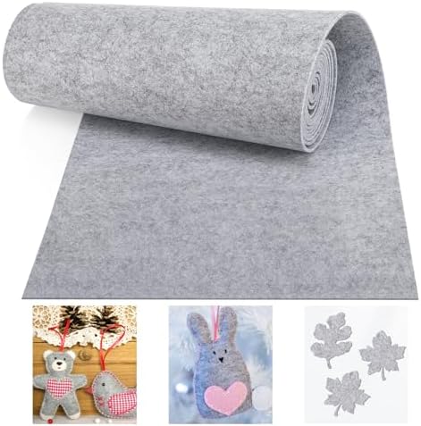 Rollo de Tela de Fieltro 30cm x 300cm x 3mm de Poliéster para Man...