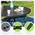 Sophia & William Outdoor Dining Set Patio Dining Set for 6 Round Patio Table and Chairs Set 7 Pieces Patio Set with Swivel Patio Chairs 54" Metal Table for Garden Pool All Weather Blue