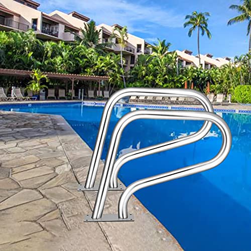 Barandilla para Piscina Acero Inoxidable 304 81x58 cm