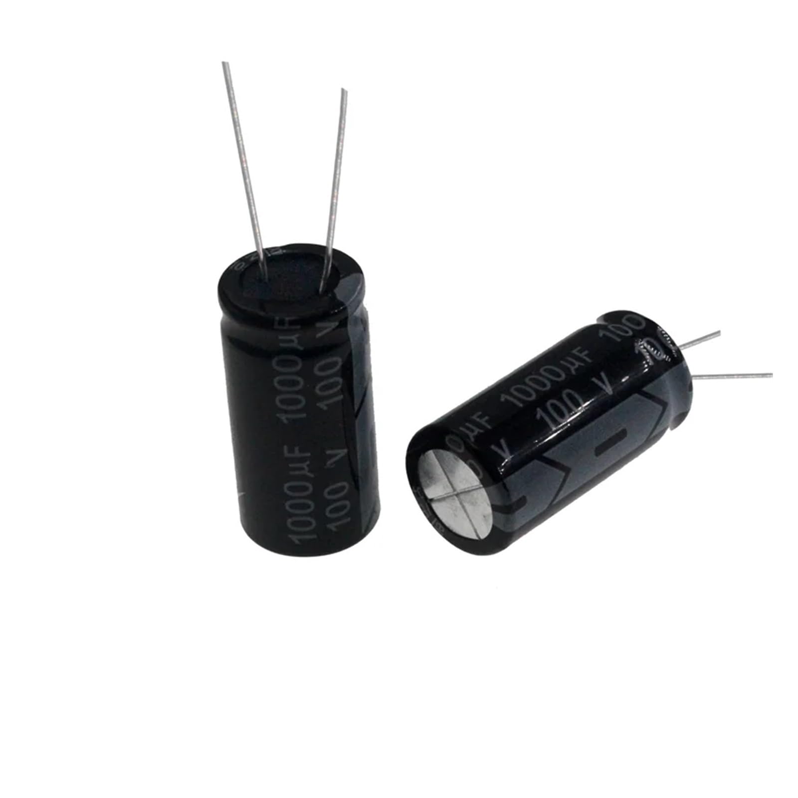 ICXLPMC 2pcs 1000uF 100V 1000MFD 100WV Aluminum Electrolytic Capacitor 18 * 35mm Radial 1000mf100v 1000uf100v 100v1000mf 100v1000uf