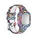 Bands Compatible with Garmin vivofit jr.3 Bands Accessories Replacement Band Camouflage Floral Leopard Pattern Starp with Metal Secure Clasp for vivofit jr.3 (Multicolor)