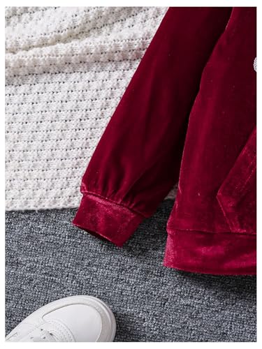 Image of Floerns Toddler Girl's Two Piece Sweatsuit Sequin Letter Print Hoodie Sweatshirt with Jogger Set