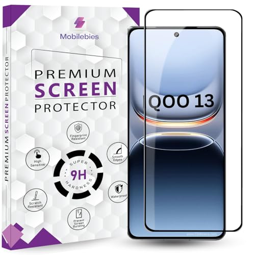 Image of Premium Tempered Glass Screen Protector Guard For IQOO 13 5G (6.82 Inch, Pack of 1) | Edge to Edge Coverage With Easy to installation kit