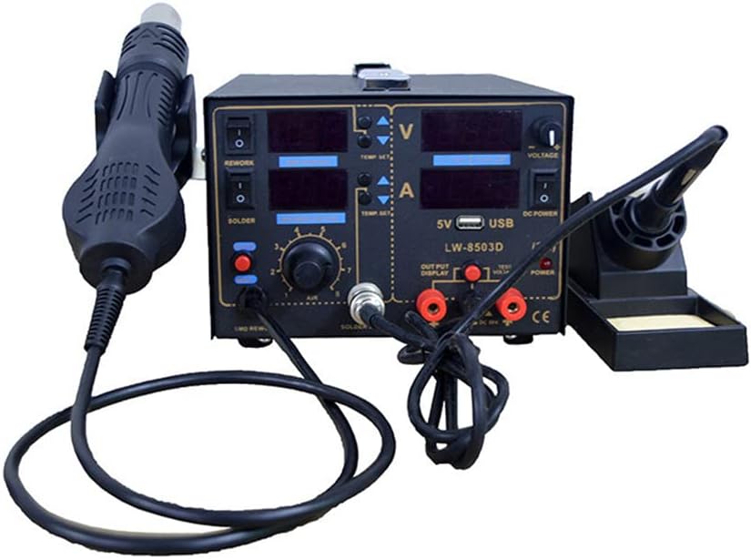 Repair Welding Worktable Welding Table Power Supply Hot Air Gun 3-In-1 Maintenance Workstation for Electronic Equipment Maintenance