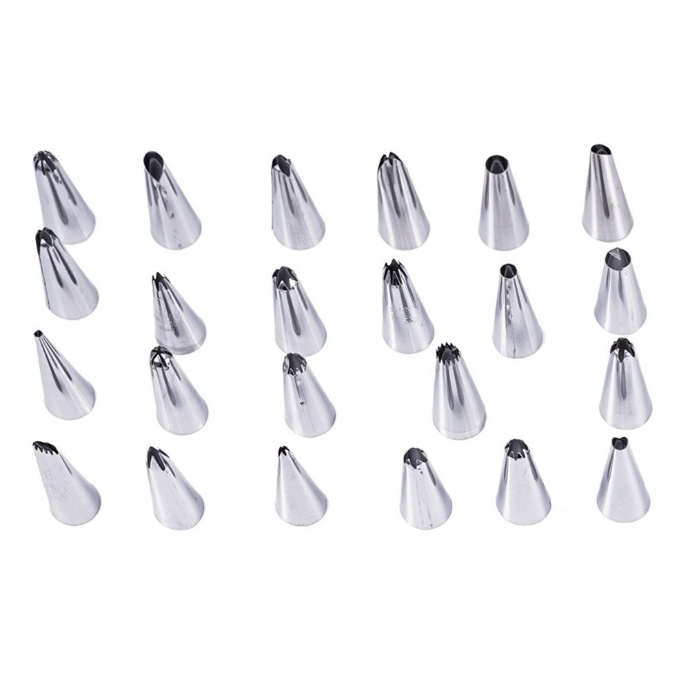 Buy New 23Pcs Russian Tulip DIY Stainless Steel Icing Piping Nozzles