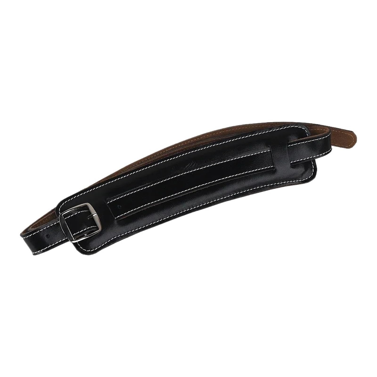Compatibile con Tracolla for Chitarra in Pelle, Regolabile, for Basso Elettrico Acustico Vintage, Resistente Fibbia in Metallo