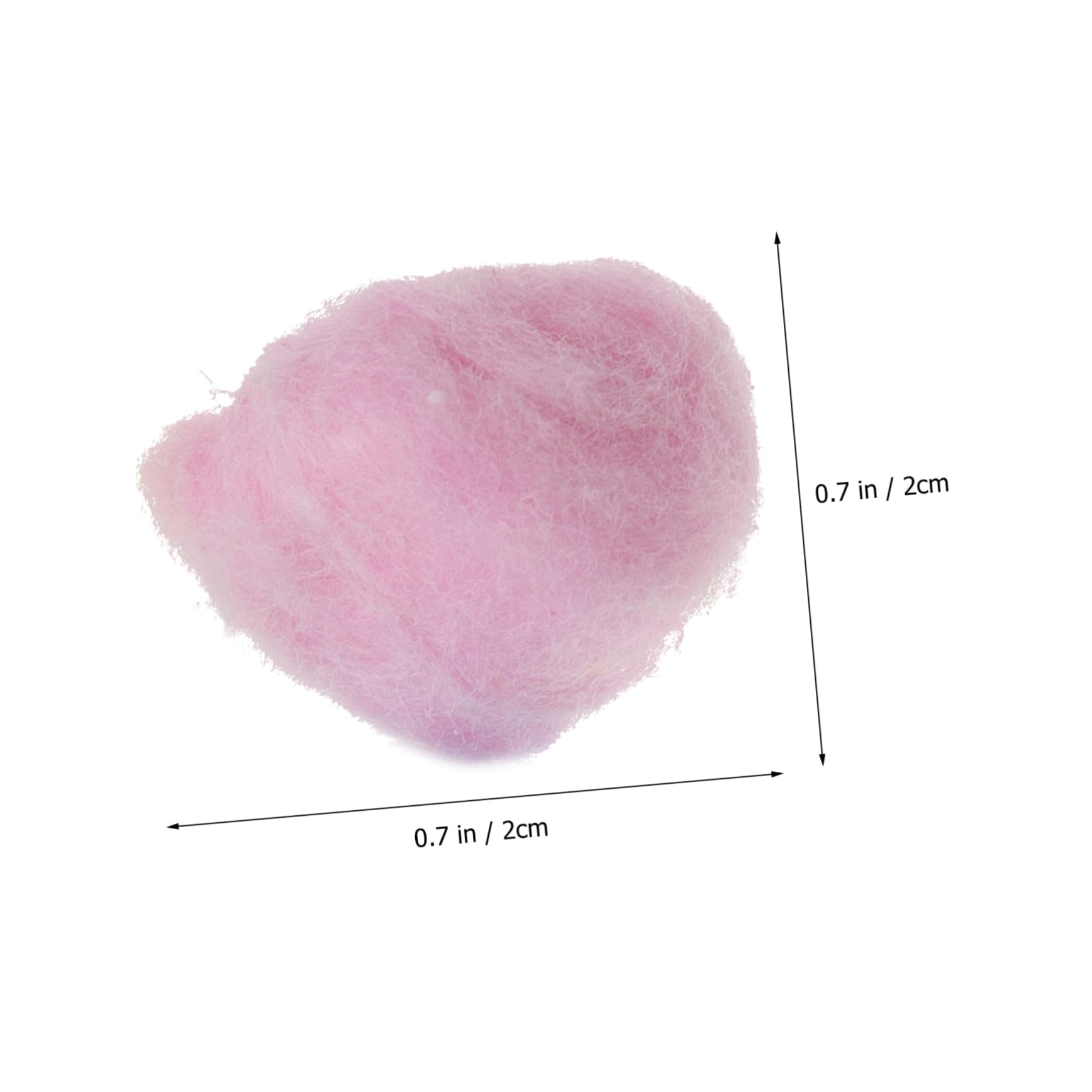 Homoyoyo Bunte Wattebällchen aus Baumwolle Leichte und Einfach zu Verwendende Wattebäusche zur Gesichtsreinigung und Make Up Entfernen für Babys und Haustiere