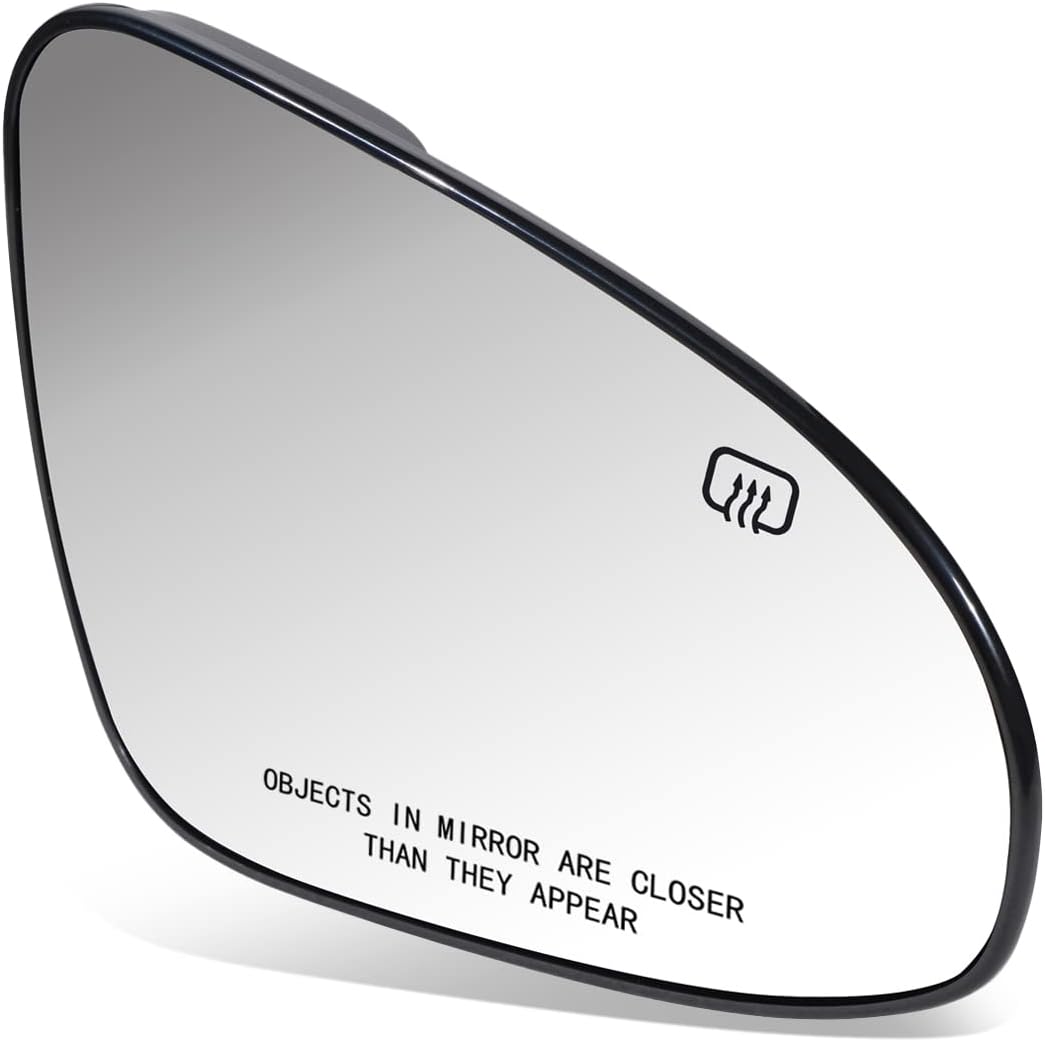 DNA Motoring OEM-MG-0576 Powered+Heated Right Side Mirror Glass w/Backing Plate Compatible with 2014-2019 Corolla