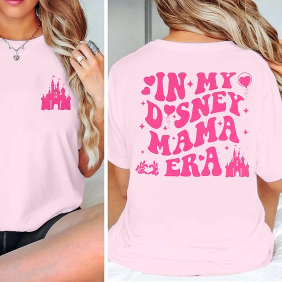 UNIQUEONE Mama Shirts for Women Mommy Tshirt: in My Mama Era Shirt Funny Mom Graphic Tees Oversized Tops2