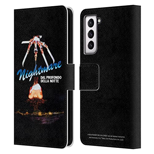 Protection Samsung Galaxy S21 5G étui portefeuille cuir A Nightmare on Elm Street